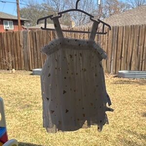 Ag Adriano Goldschmied Cream Dress with Gold Accents